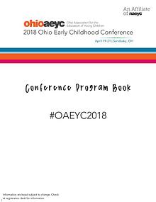 2018 Ohio Early Childhood Conference Program Book