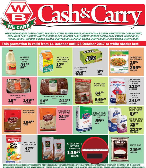 Woermann Cash & Carry Namibia 11 October - 24 October 2017