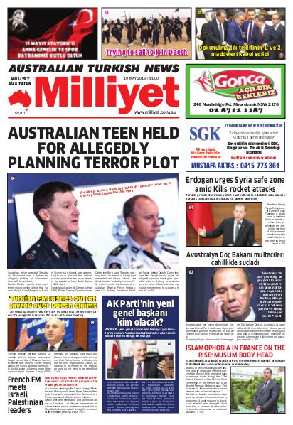 Milliyet Australia Turkish Newspaper 19 Mayıs 2016