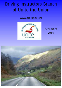 Driving Instructors Branch of Unite the Union December 2013
