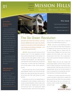 Mission Hills Quarterly News Edition 01 March 2013