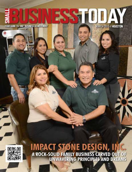 Small Business Today Magazine MAR 2015 IMPACT STONE DESIGN