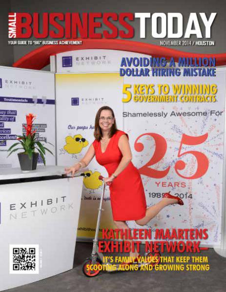 Small Business Today Magazine NOV 2014 EXHIBIT NETWORK