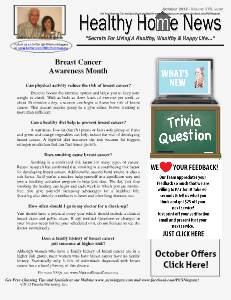Healthy Home Newsletter October 2013 - Volume XVII, Issue 10