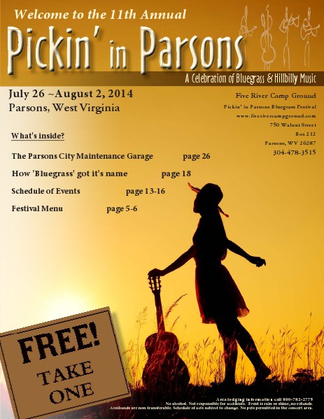 2014 Pickin' in Parsons Bluegrass Festival July 2014