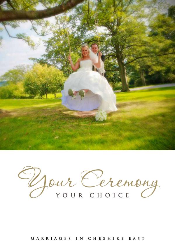 Wedding Ceremony Guide for Cheshire East Cheshire 2011