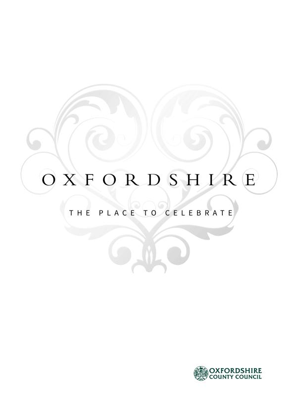 Oxfordshire, the place to marry Oxfordshire 2019