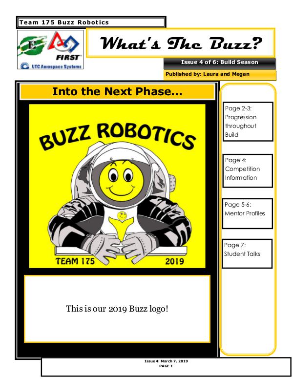 What's The Buzz Buzz 2018-2019 Newsletter Issue 4