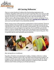 Cheap Party Catering Melbourne