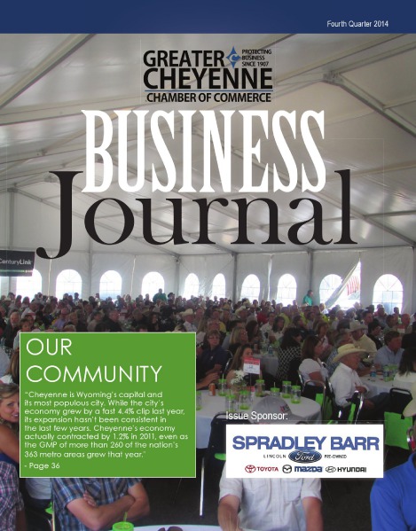 Greater Cheyenne Chamber of Commerce Business Journal Q4 2014