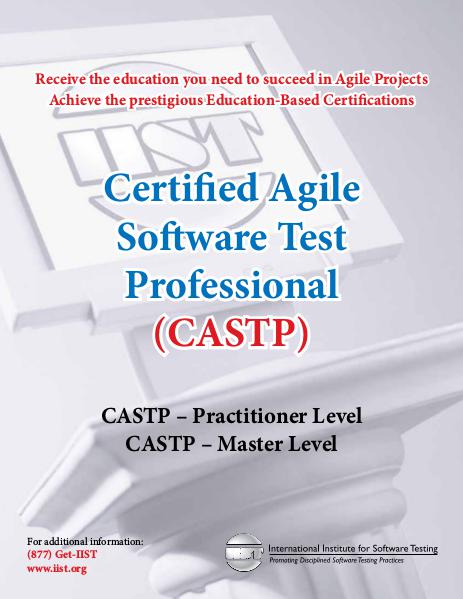 IIST - Software Testing Training - Agile Brochure September 2015