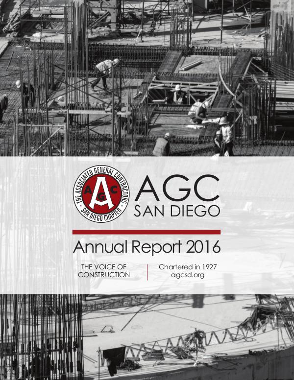 AGC San Diego Annual Report 2016 AGC San Diego Annual Report 2016