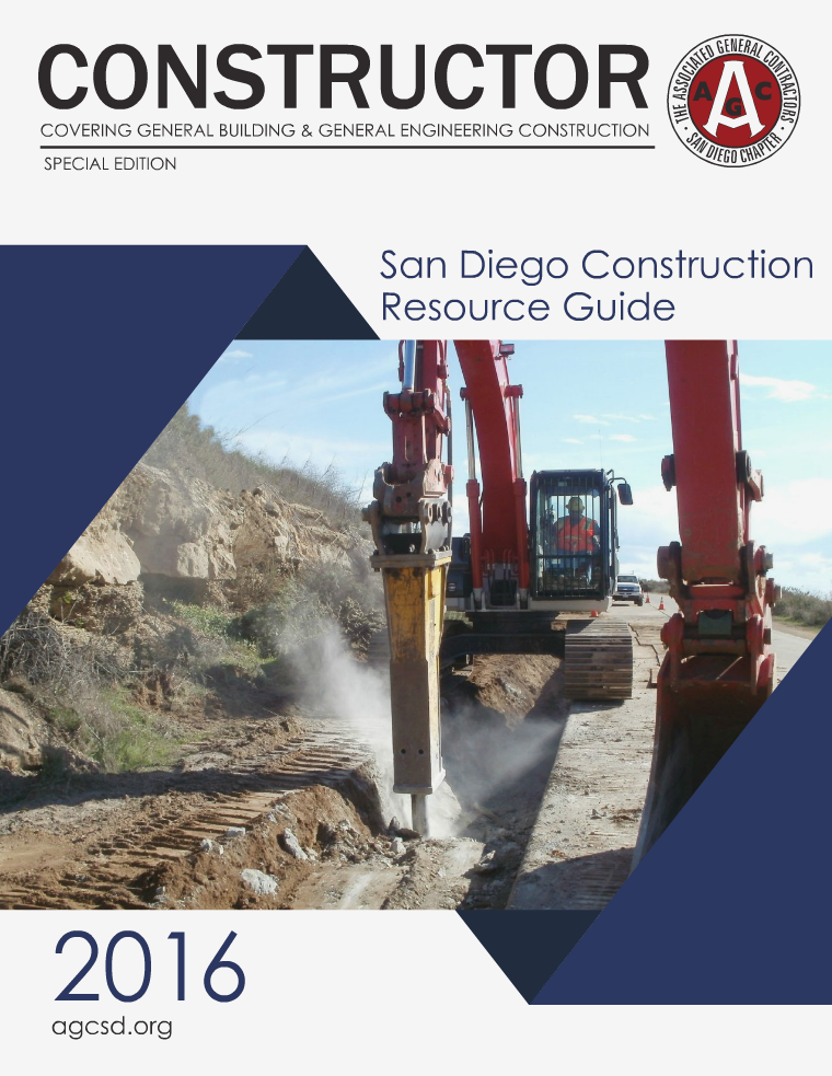 AGC San Diego Construction Resource Guide 2016 Volume 3 / 2016
