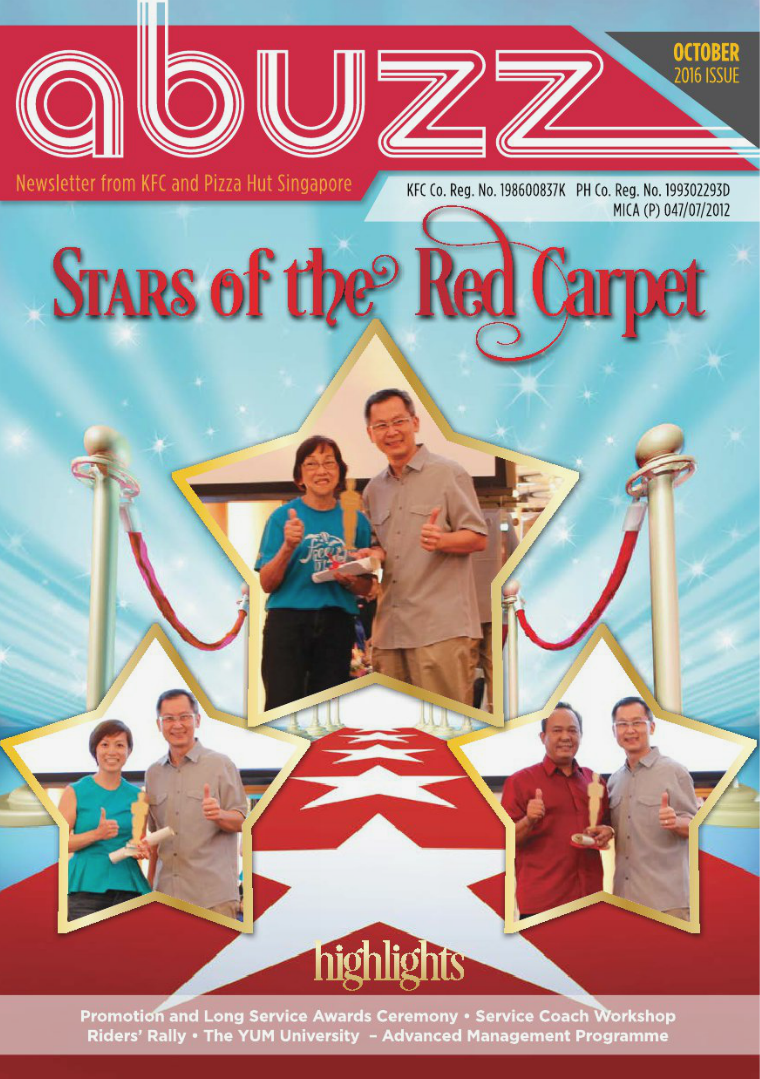 Stars of the RED CARPET Quarter 3 : October Issue