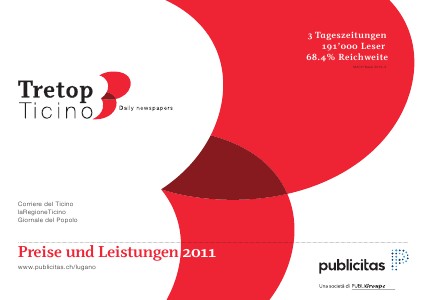 Tre Top Ticino: Preise und Leistungen 2011 Tre Top Ticino: Preise und Leistungen 2011