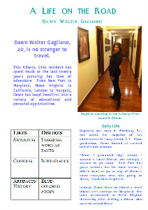 A Life on the Road: Dawn Walter Gagliano A Life on the Road: Dawn Walter Gagliano