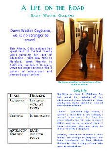 A Life on the Road: Dawn Walter Gagliano