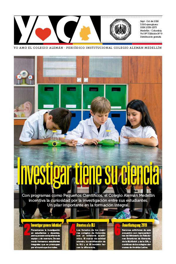 YACA-Periódico institucional del Colegio Alemán Medellín Vol Nº 3 Edición Nº 9