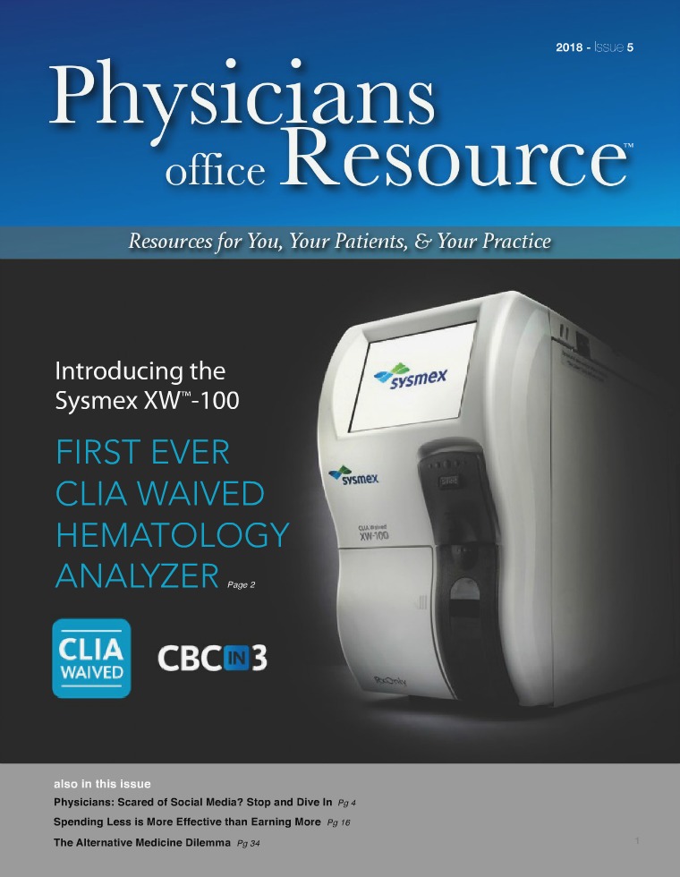 Physicians Office Resource Volume 12 Issue 5