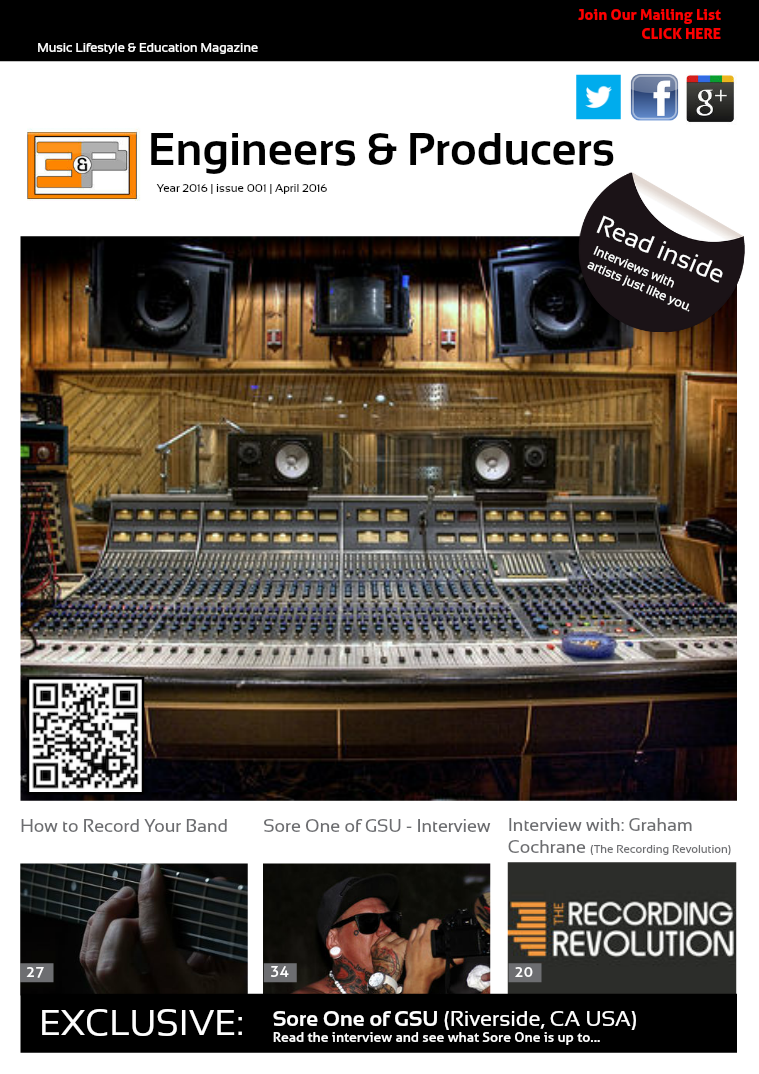 Engineers & Producers Issue # 1 Engineers & Producers Issue # 1