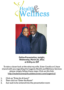Invitation to our Online Webinar tonight