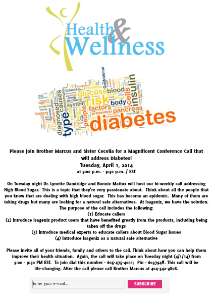 Invitation to our Online Webinar tonight Diabetes Edition