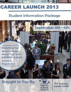 Career Launch 2013 Student Information Package