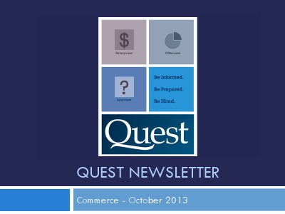 Commerce Quest Newsletter October 2013