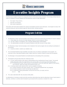 Executive Insights Executive Insights One-Pager