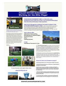 Elite Soccer Development Program in Italy Apr. 2013, vol 1