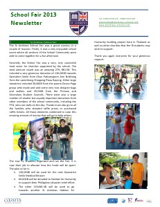 Spotlight on Secondary Newsletter School Fair FUNdraise