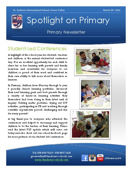 Spotlight on Primary Newsletter Term 2 Week 10