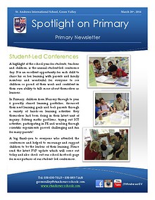 Spotlight on Primary Newsletter