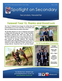 Spotlight on Secondary Newsletter