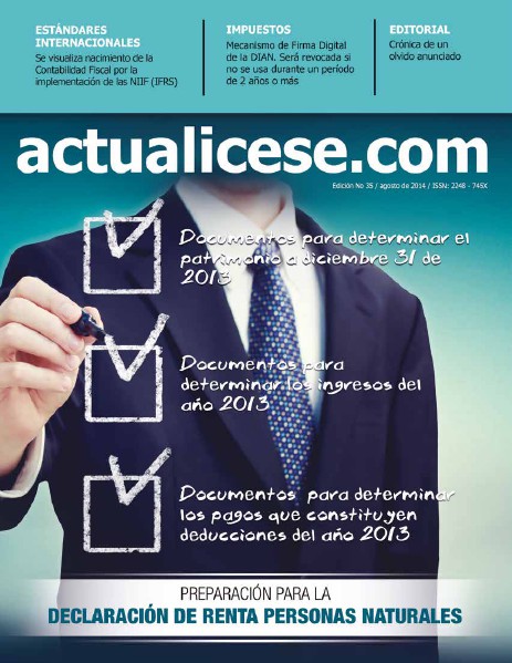Revista actualicese.com Revista No. 35. Agosto 2014