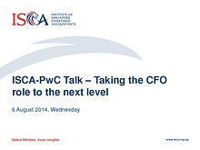 ISCA - PwC event: Taking the CFO role to the next level