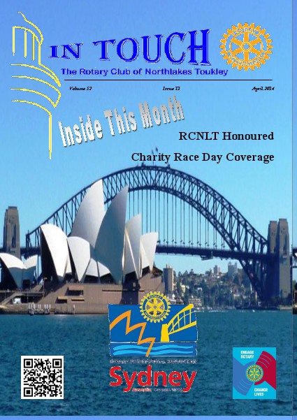 Rotary Club of Northlakes Toukley In Touch April 2014