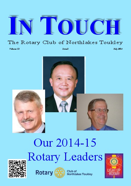 Rotary Club of Northlakes Toukley In Touch July 2014