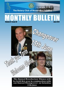 Rotary Club of Northlakes Toukley In Touch June 2013