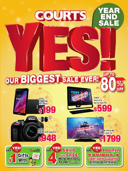 Courts Year End Sale 2014