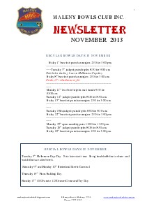 Newsletters November 2013