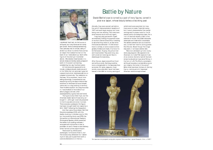 Antique Collecting articles Battie by Nature