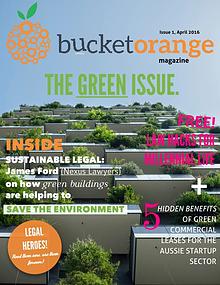 BucketOrange, The Green Issue, Vol 1, April 2016