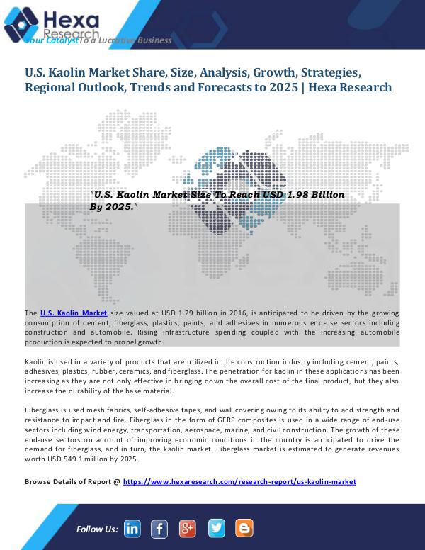 U.S. Kaolin Market Size and Share