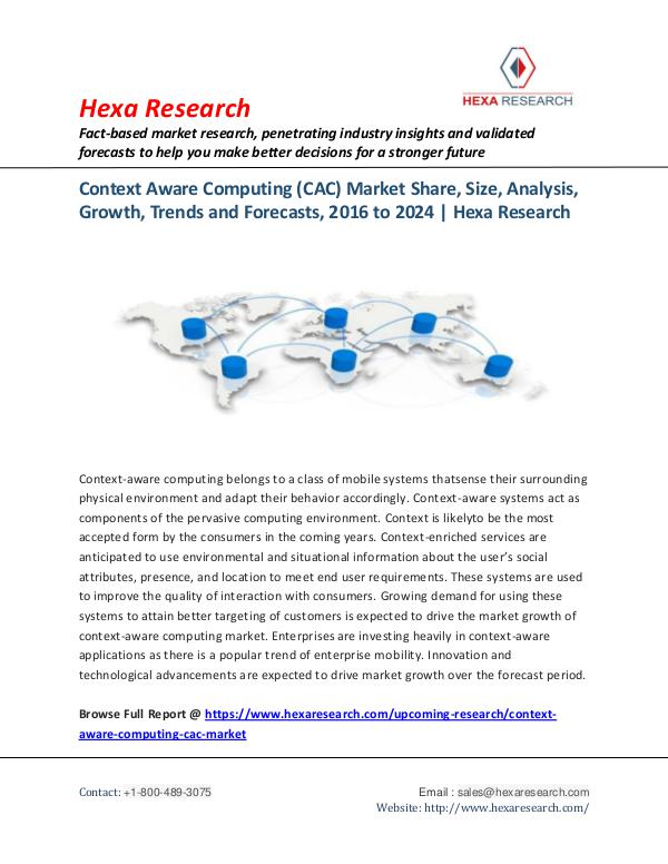 Context Aware Computing (CAC) Market Report