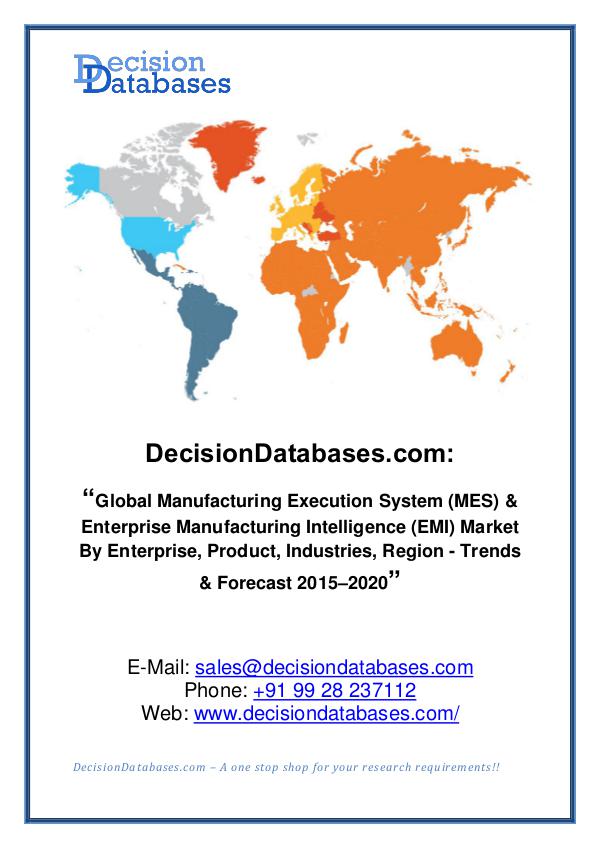 Global Manufacturing Execution System Market