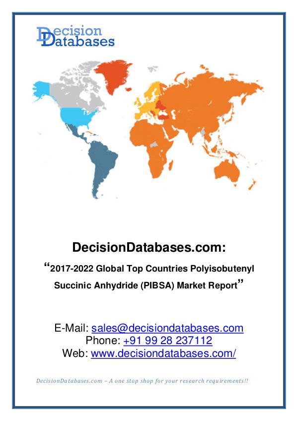 Market Report - Polyisobutenyl Succinic Anhydride (PIBSA) Market