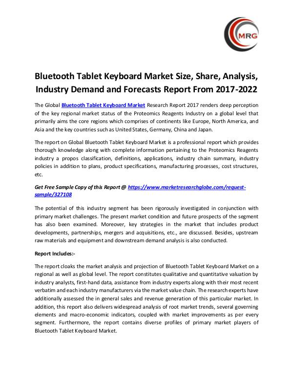 Bluetooth Tablet Keyboard Market Size, Share, Anal