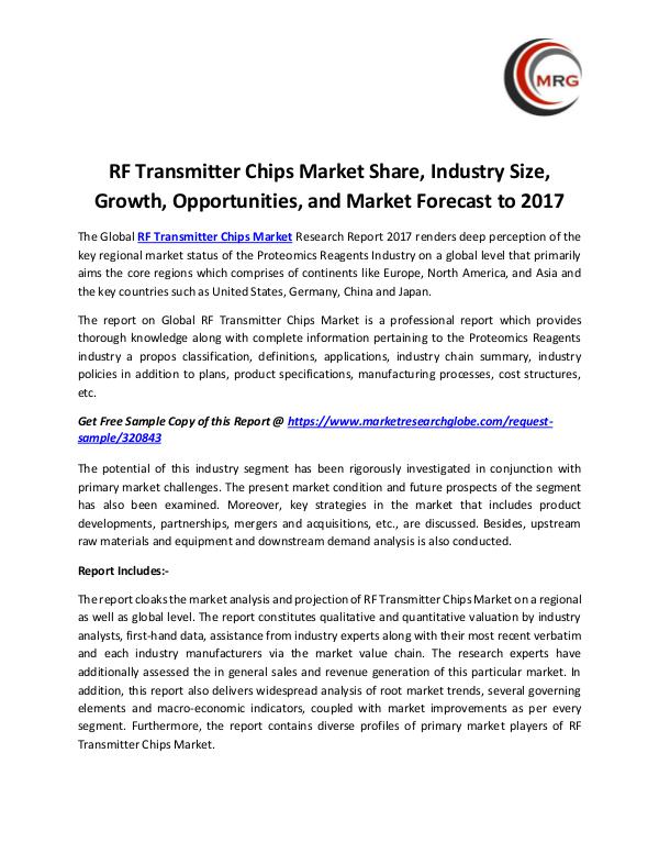 QY Research Groups RF Transmitter Chips Market Share, Industry Size,