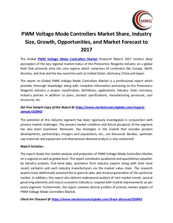 QY Research Groups PWM Voltage Mode Controllers Market Share, Industr